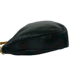 Gucci Vintage Bamb Leather 2-Way Shoulder Bag Black — view 5