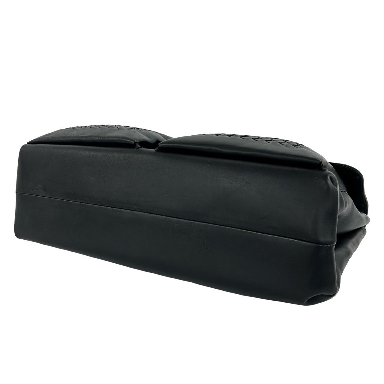 Bottega Veneta Intrecciato Leather Business Bag Document Bag Black — view 8