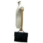 Bottega Veneta Intrecciato Leather Business Bag Document Bag Black — view 2