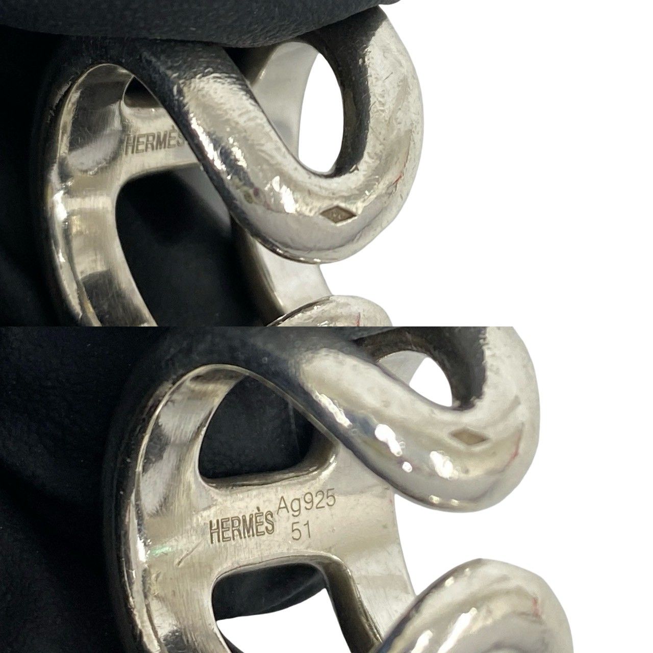 Hermes Osmose Ring 925 Sterling Silver — view 3