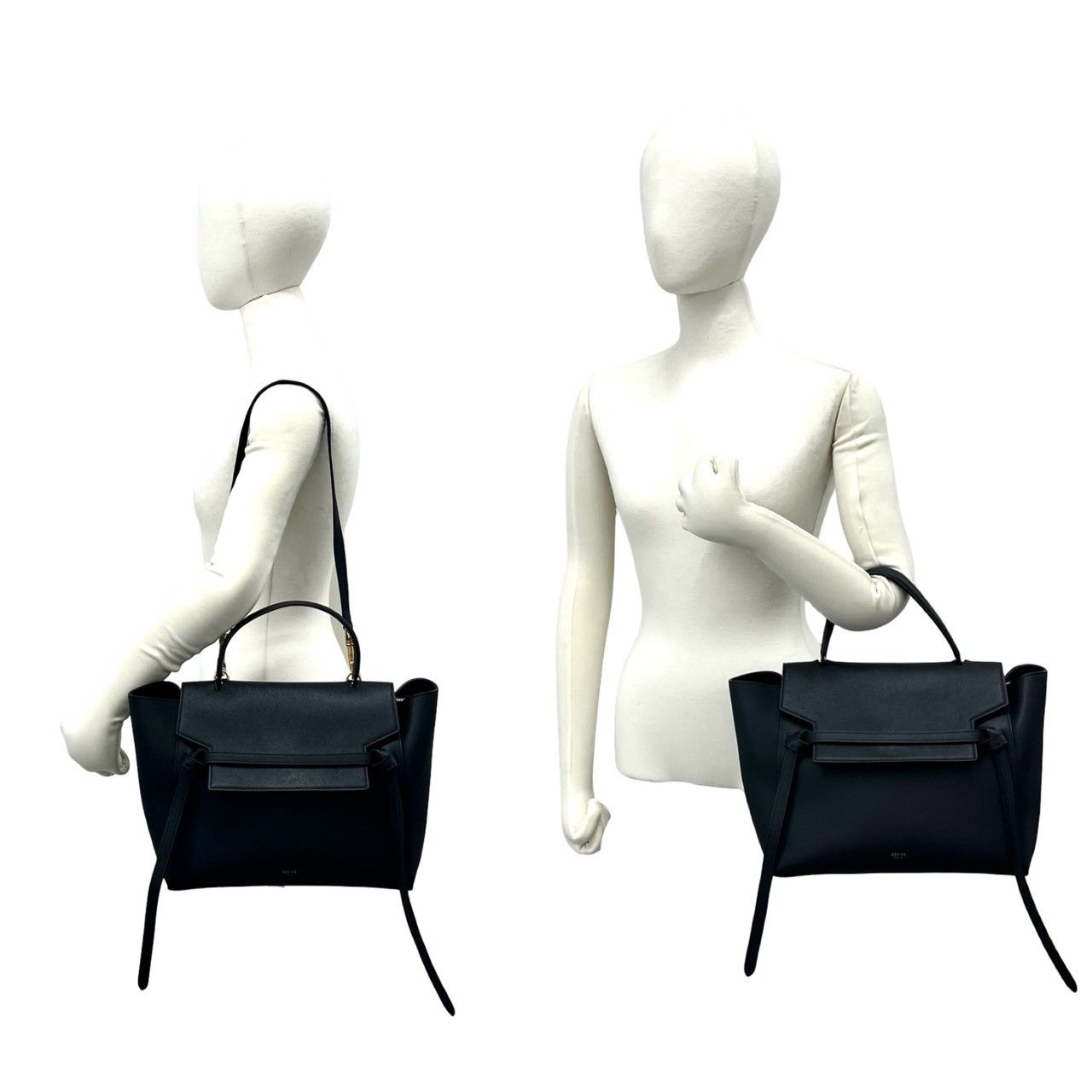 Celine Belt Bag Mini Leather 2-Way Black — view 2
