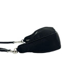 Prada Nylon Leather 2-Way Shoulder Bag Crossbody Pochette Black