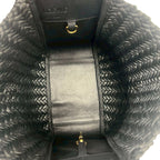 Loewe Hammock Compact Anagram Logo Leather 2-Way Shoulder Bag Navy — view 9