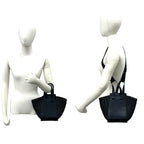 Loewe Hammock Compact Anagram Logo Leather 2-Way Shoulder Bag Navy — view 2