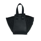 Loewe Hammock Compact Anagram Logo Leather 2-Way Shoulder Bag Navy — view 3