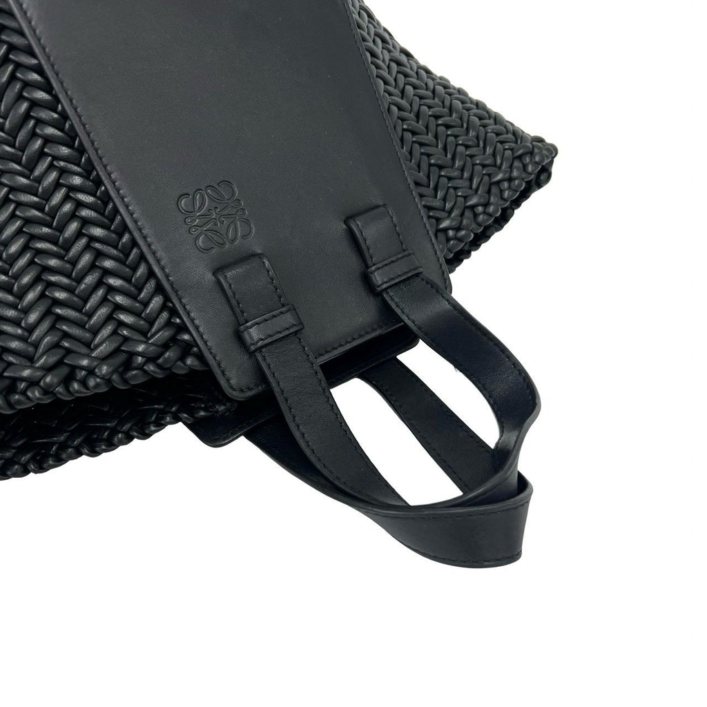 Loewe Hammock Compact Anagram Logo Leather 2-Way Shoulder Bag Navy — view 4