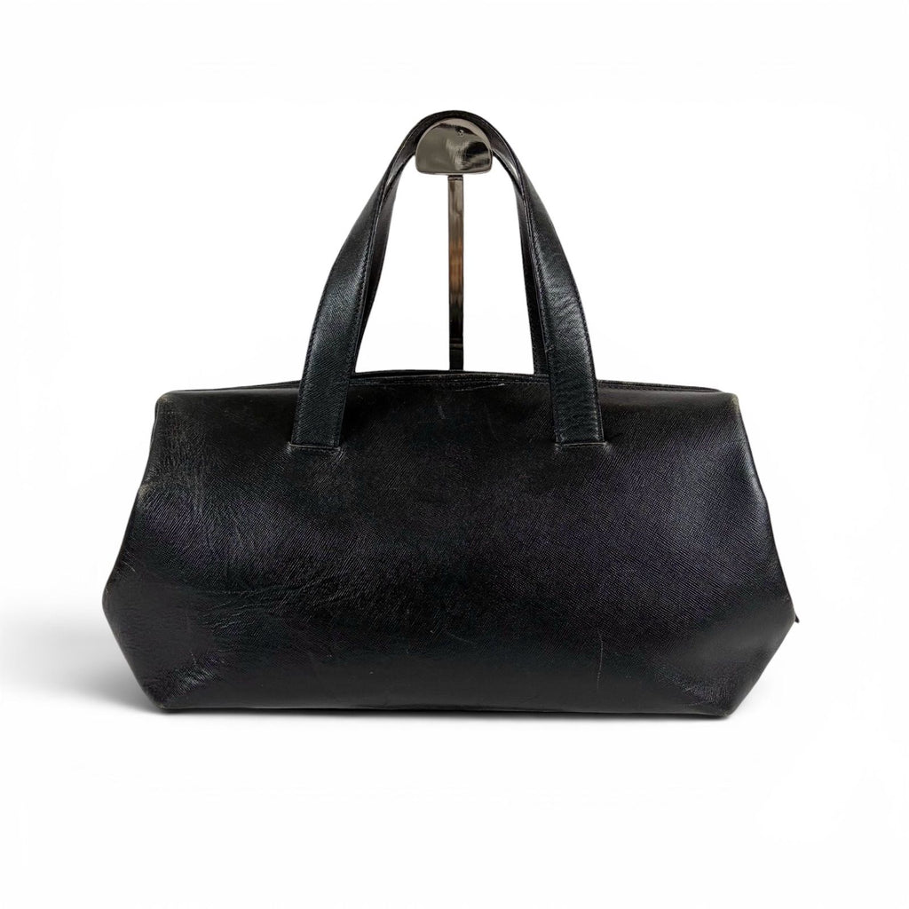 Prada Triangle Logo Key Ring Mini Boston Bag Top Handle — view 2