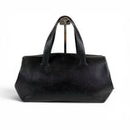 Prada Triangle Logo Key Ring Mini Boston Bag Top Handle — view 2