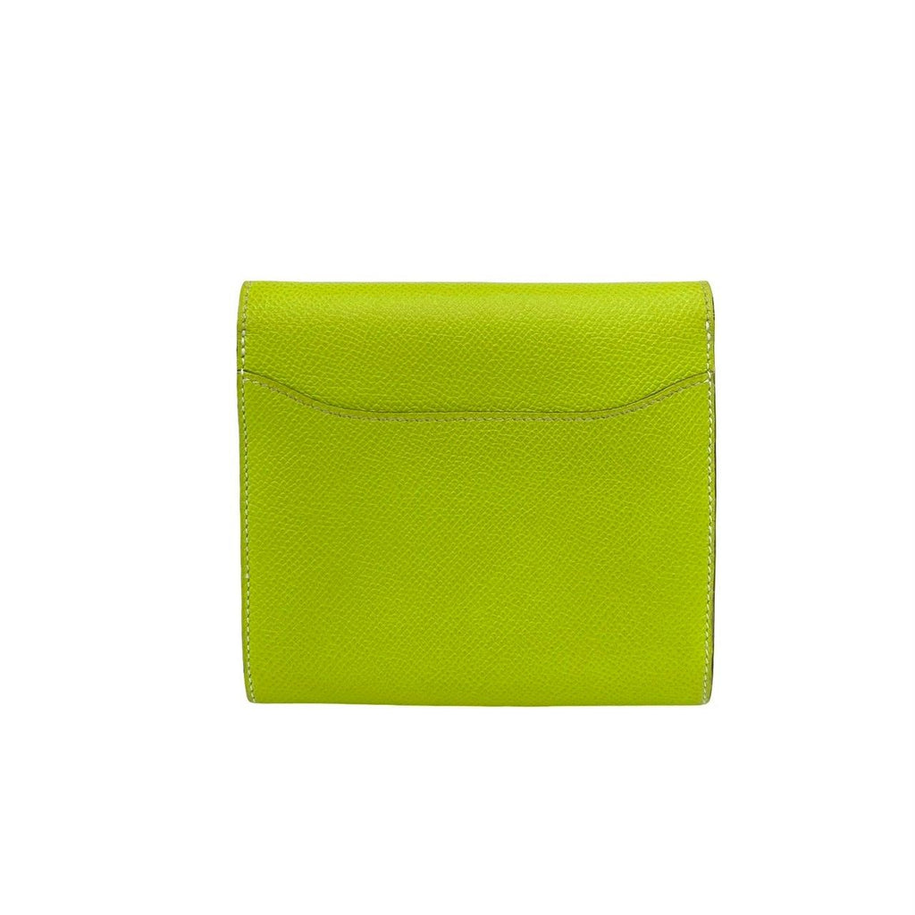 Hermes Constance Compact Veau Epsom Bifold Wallet Mini Kiwi — view 2
