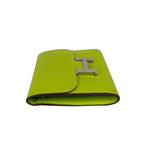 Hermes Constance Compact Veau Epsom Bifold Wallet Mini Kiwi — view 4