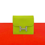 Hermes Constance Compact Veau Epsom Bifold Wallet Mini Kiwi