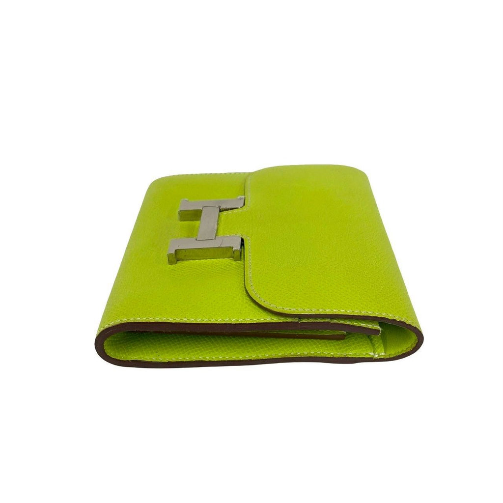 Hermes Constance Compact Veau Epsom Bifold Wallet Mini Kiwi — view 5