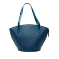 Louis Vuitton Epi Saint Jacques Shopping Tote Shoulder Bag Toledo Blue Leather