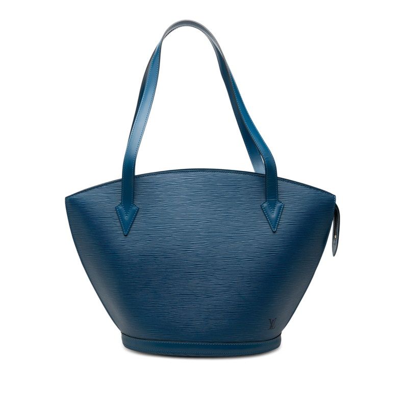 Louis Vuitton Epi Saint Jacques Shopping Tote Shoulder Bag Toledo Blue Leather