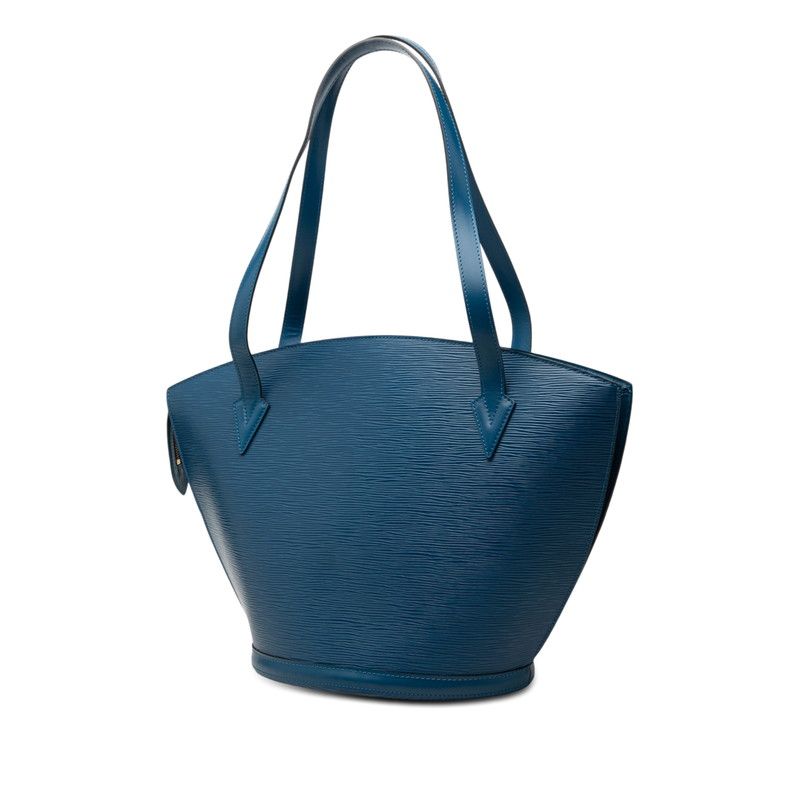 Louis Vuitton Epi Saint Jacques Shopping Tote Shoulder Bag Toledo Blue Leather