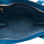 Louis Vuitton Epi Saint Jacques Shopping Tote Shoulder Bag Toledo Blue Leather