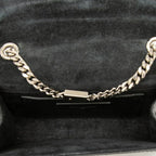 Saint Laurent YSL Logo Monogram Kate Croco Shoulder Bag