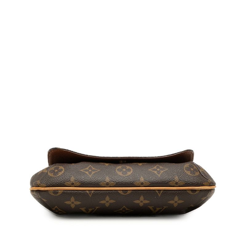 Louis Vuitton Monogram Musette Salsa Short Shoulder Bag Brown Leather