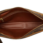 Louis Vuitton Monogram Marly Dragonne GM Clutch Brown Leather