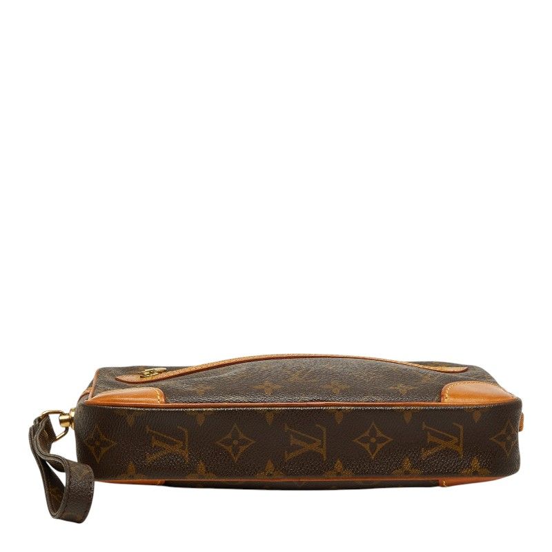 Louis Vuitton Monogram Marly Dragonne GM Clutch Brown Leather