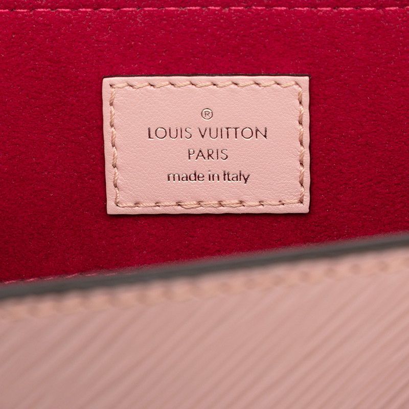 Louis Vuitton Epi Sac Plat BB 2-Way Shoulder Bag Rose Velours Pink Leather