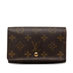 Louis Vuitton Monogram Porte-Monnaie Bifold Wallet Brown Leather