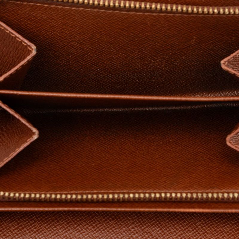 Louis Vuitton Monogram Porte-Monnaie Bifold Wallet Brown Leather