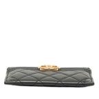 Chanel CC Logo Boy Card Case Black Lambskin