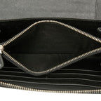 Prada Saffiano Travel Case Organizer Wallet Black Leather