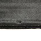 Prada Saffiano Travel Case Organizer Wallet Black Leather