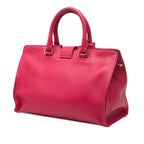 Saint Laurent Petit Cabas 2-Way Shoulder Bag Pink Leather
