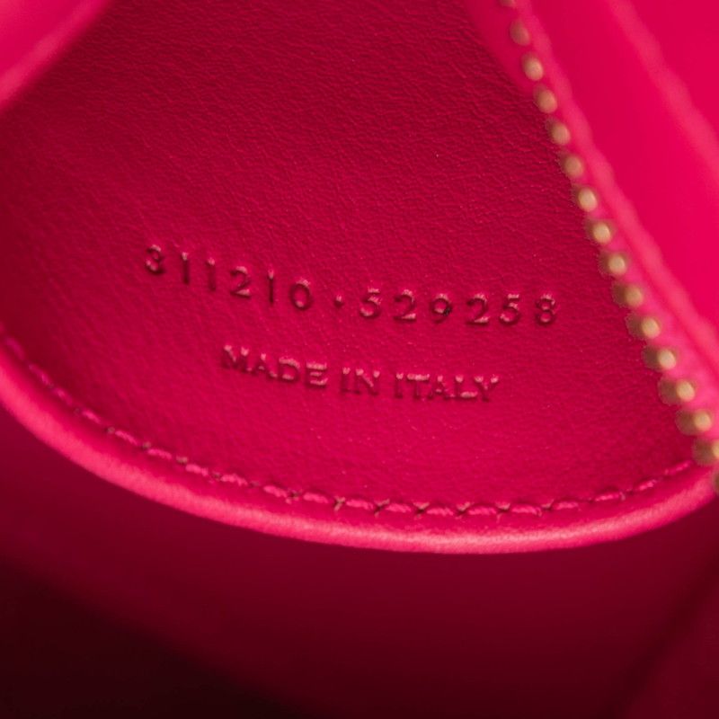 Saint Laurent Petit Cabas 2-Way Shoulder Bag Pink Leather