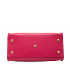 Saint Laurent Petit Cabas 2-Way Shoulder Bag Pink Leather