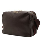 Louis Vuitton Taiga Reporter PM Crossbody Shoulder Bag Acajou Wine Red Leather