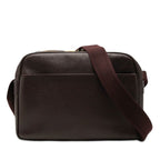 Louis Vuitton Taiga Reporter PM Crossbody Shoulder Bag Acajou Wine Red Leather
