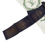 Louis Vuitton Bandeau BB Monogram Flower Twilly Scarf White Silk