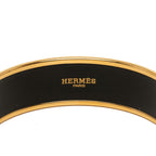 Hermes Enamel GM Cloisonne Bangle Gold Multicolor Plated Bracelet