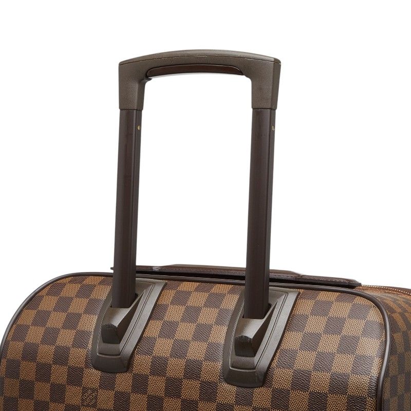 Louis Vuitton Damier Pegase 55 Travel Bag Suitcase Brown Leather