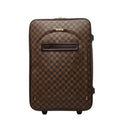 Louis Vuitton Damier Pegase 55 Travel Bag Suitcase Brown Leather