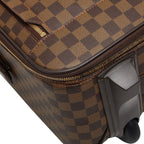 Louis Vuitton Damier Pegase 55 Travel Bag Suitcase Brown Leather