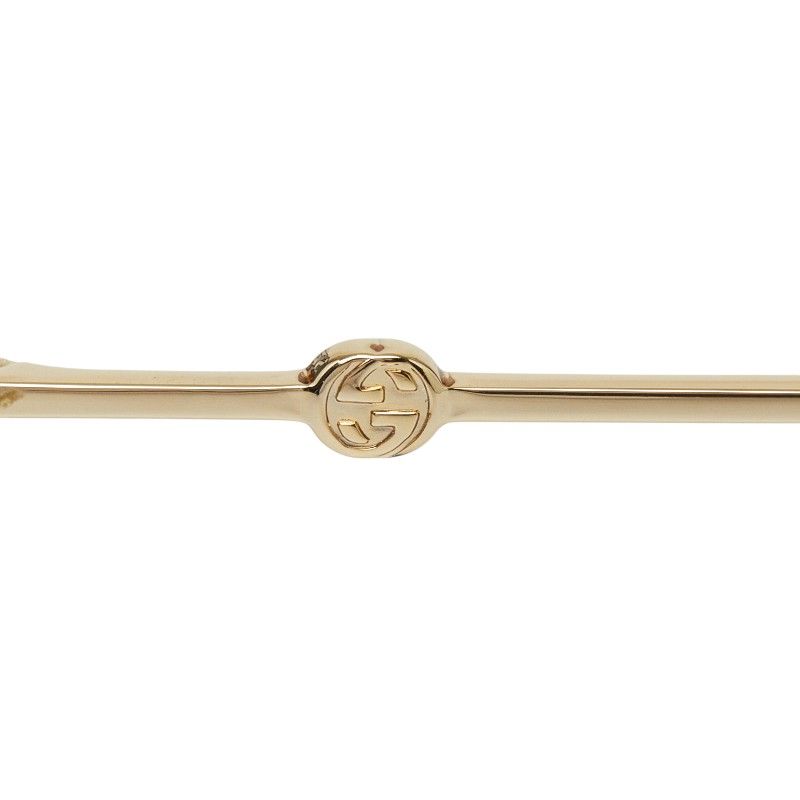 Gucci Interlocking Bumblebee GG Teardrop Double Bridge Sunglasses Black Gold