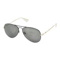 Gucci Interlocking Bumblebee GG Teardrop Double Bridge Sunglasses Black Gold