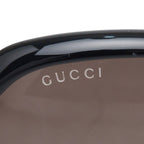 Gucci Interlocking Butterfly Sunglasses Asian Fit Black Silver Gold Acetate