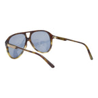 Gucci Interlocking Teardrop Sunglasses Brown Gold Acetate Eyewear