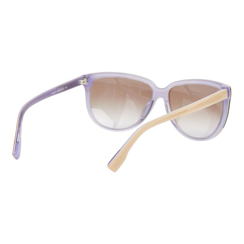 Fendi Sunglasses Beige Red Purple Acetate Eyewear