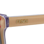 Fendi Sunglasses Beige Red Purple Acetate Eyewear
