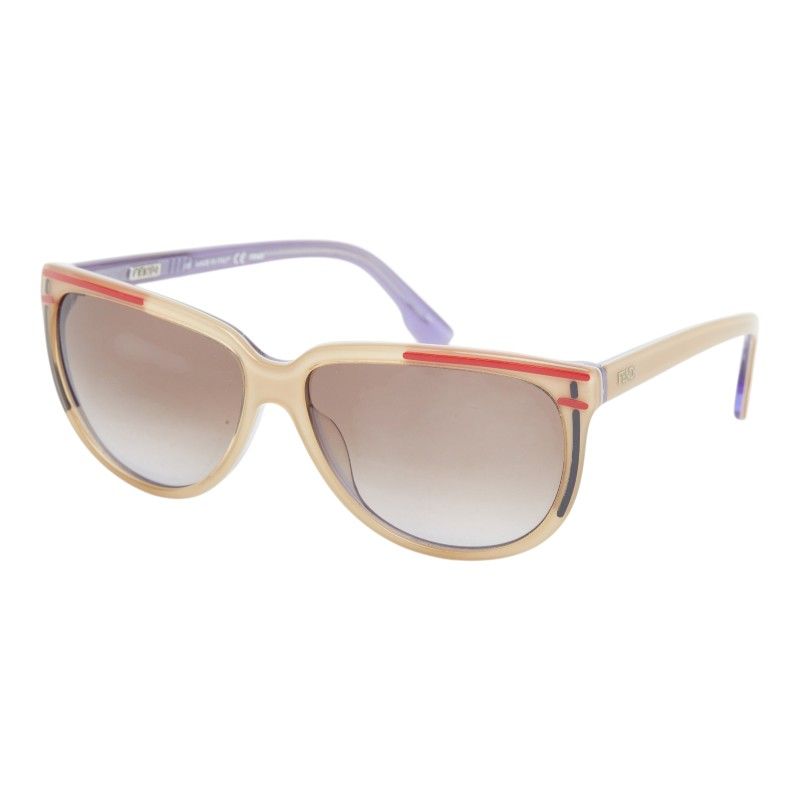 Fendi Sunglasses Beige Red Purple Acetate Eyewear