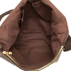 Louis Vuitton Damier Ebene Brooklyn GM Crossbody Shoulder Bag Brown Leather
