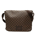 Louis Vuitton Damier Ebene Brooklyn GM Crossbody Shoulder Bag Brown Leather