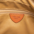 Celine Macadam Handbag Brown Leather